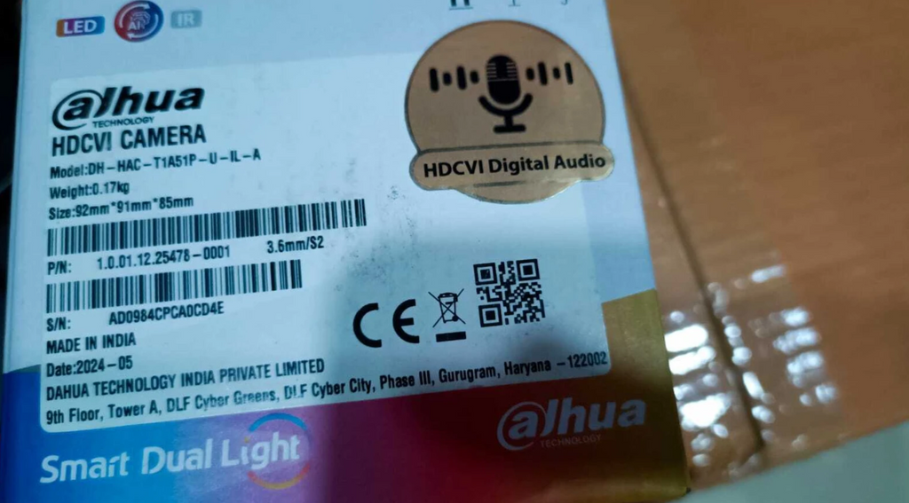 Dahua HAC-T1A51-U 5MP HDCVI Eyeball CCTV Camera with Smart IR